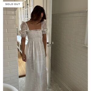 The Hill House - Scarlett Nap Dress. White patchwork organza (sold out)